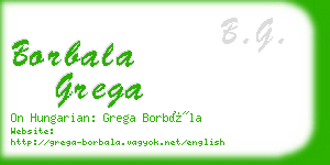 borbala grega business card